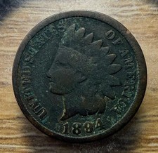 1894 Indian Head Cent - Actual Coin Shown -  & Tracking INV#96 picture