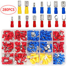 280Pcs-Car Wire Assorted Insulated Electrical Terminals Connectors Crimp Box Kit picture