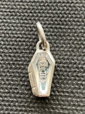 sterling silver Pandora Hinged coffin charm ALE 925 Yours Forever Skeleton picture
