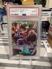 PSA 10 Monkey.D.Luffy (118) OP11-118 A Fist of Divine Speed Foil picture