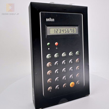 BRAUN ET66 Calculator BNE001BK Black Dieter Rams Design w/ Case Japan picture