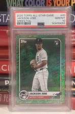 2025 Topps Baseball All-Star Game Green FOIL #40 Jackson Jobe (RC) 26/99 SSP picture