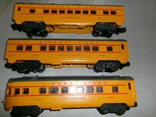 Lionel Postwar Anniversay passenger set of 2481 2482 2483 , very clean c7 c1950 picture