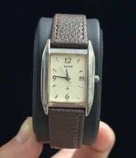 Accurist Vintage Sterling Silver 925 MS901 241. AWL Rare Date Just Mens Watch picture