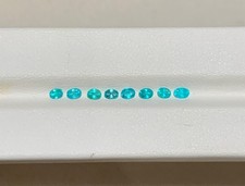 8 Ct (8 Pcs) Certified Natural Paraiba Tourmaline Neon Blue Loose Gemstone Lot picture