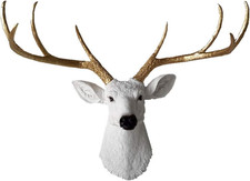Larger Faux Deer Head - Rustic Wall Decor Deer Antlers,Faux Taxidermy picture