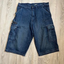 Y2K Baggy Denim Cargo Shorts Size 36 picture