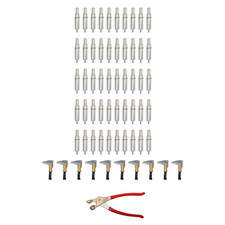 61-Pc Cleco Kit 50 x 3/32 Fasteners 10 Side Clamps + Pliers picture