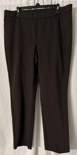 NWT J. Jill Womens Espresso Ponte Pull On Stretch Casual Slim Leg Pant XL Petite picture