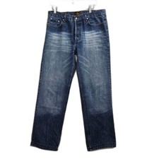 VTG FENDI 80's Loose Straight Washed Denim Men Sz 36X32 (34X29.5) Faded Wiskered picture