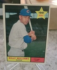 1961 Topps Baseball # 141 - BILLY WILLIAMS RC - CHICAGO CUBS VG HOF  picture