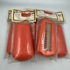 Handi-Sweep Mini Sweeper Orange Vintage Manual Crumb Brush Lot of 5 picture