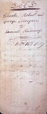 1804 Abstract of Title Isaac Cole to William Williams Lot 1 Thirteenth Range picture