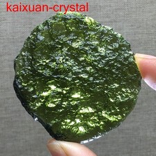 169Ct Moldavite Genuine Raw Moldavite Crystal from Czech Republic PICcertificate picture