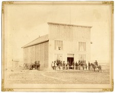 1880s Albumen Print Photo Post Office Gen. Store Big Horn Sheridan Co. Wyoming picture