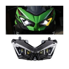 LED Headlight Turn Signal for Ninja 400, Motorcycle Integrated LED Front Head... picture