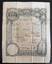 Antique 1885 IOOF Odd Fellows Withdrawal Card Chico CA Lodge No 113 California picture