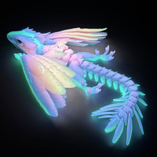 Feathered Wyvern Dragon,3D Printed Dragon, Articulated Dragon with Wings, 3D Pri picture