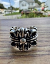 Chrome Hearts Double Floral Ring Size 8.5 US picture