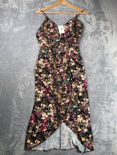 NWT Chelsea28 Faux Wrap Dress Womens XS Floral Sleeveless Sweetheart Neck picture