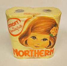 1979 Northern Specially Soft Quilted Yellow Bathroom Tissue 2-Ply 4 Rolls 400 picture
