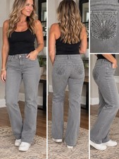 Chico’s Platinum Label Size 2 Short Gray Stretch Jeans Women’s 12 picture