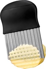 Crinkle Cut French Fry Slicer Stainless Steel Blade Plastic Handle Potato Fruit picture