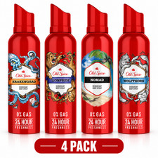 Old Spice Deodorant Body Spray Variety Pack, 4.7 oz Each, 4 Count, Krakengärd, L picture
