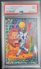 Dak Prescott Downtown Case Hit ssp PSA 9 Cowboys 2021 Panini Donruss Optic DT-5  picture