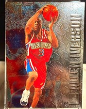1996-97 Fleer/skybox Metal Allen Iverson #201 RC Rookie Base Philadelphia 76ers picture