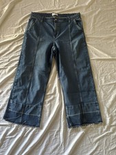 Gap Jeans Women's Blue High Stride Wide Leg Mid Rise picture