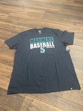 SEATLE MARINERS men's graphic t-shirt, black,  MEDIUM, new picture