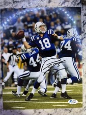 Peyton Manning Autographed “Colts “Signed 8x10 Photo, COA . HOF NFL QB picture