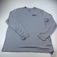NEW Nike Seattle Seahawks Shirt Mens 2XL XXL Dri Fit Gray Long Sleeve NFL picture
