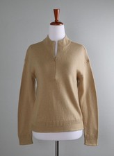 TALBOTS NWT $89 Soft Knit 1/2 Zip Pullover Sweater Top Size Small Petite picture