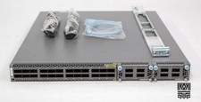 Juniper QFX5100-24Q-3AFO 24x 40GB QSFP+ 2x QFX-EM-4Q Mods Front to Back Airflow picture