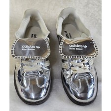 Adidas Wales Bonner Samba Silver Metallic Sneakers IG8181 Mens 9.5 Womens 10.5 picture