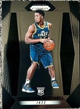 Donovan Mitchell RC 2017-18 Panini Prizm #117 Rookie Jazz bk474 picture