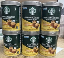 6 X Starbucks Crema Collection Madagascar Vanilla Instant  7.12oz 09/27/26 picture