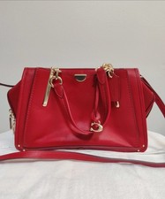 Coach Grace Bag in Bright Red Leather | Satchel Crossbody Handbag 39909 Gold Har picture