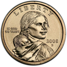 2008-D Mint State Sacagawea Dollar 1$ picture