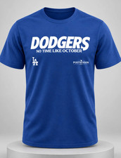 HOT ITEM Dodgers No Time Like October 2026 Postseason Shirt S-5XL picture