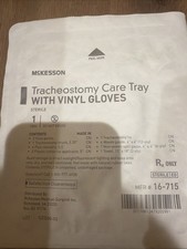 McKesson Tracheostomy Care Trays Sterile With Vinyl Gloves 16-715 Lot of 20 picture
