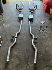 Summit Racing 2.5 Header-Back Dual Exhaust Kit Aluminized Chevelle GTO 680131 picture