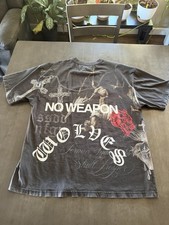 Darc Sport “No Weapon” Fallen Angel Men’s Oversized Tee in Wolf Gray. Size Large picture