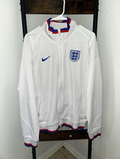 Nike England National Team Track Jacket Full Zip White Blue Red Men’s picture