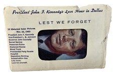 VTG 1964 JFK John F Kennedy's Last Hour in Dallas - 12 Historical Color Pictures picture