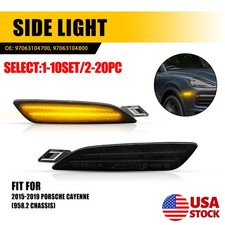 2-20X Front RH LH Amber LED Side Marker Lights 12V For Porsche Cayenne 2015-2019 picture