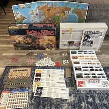 100% Complete Vtg 1984 Axis and Allies Game Milton Bradley picture