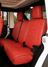2013 2017 For JEEP WRANGLER SAHARA JKU COMPLETE INTERIOR SEAT Cover SET Red picture